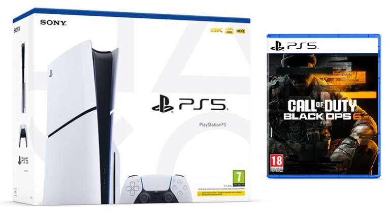 Sony PlayStation 5 Console (model group - slim) + Sony Call of Duty : Black Ops 6 Bundle ( with SB/BLC)